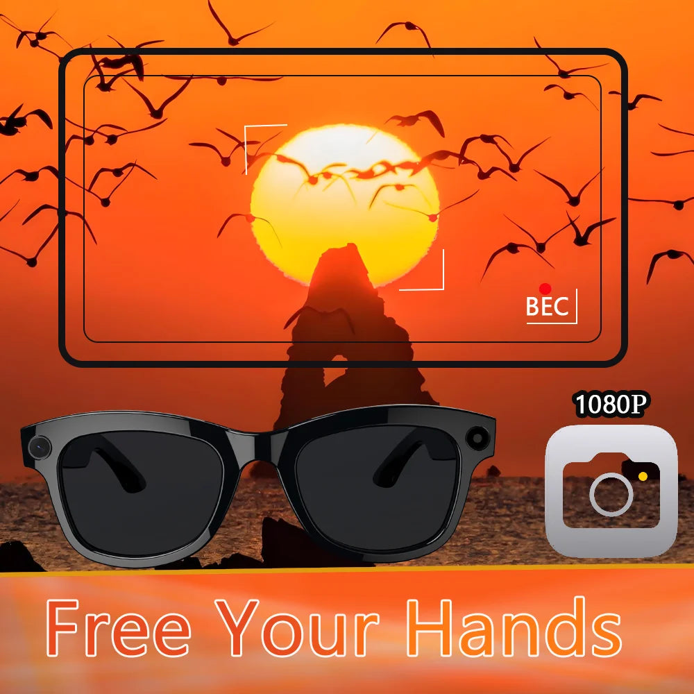 SENBONO M01pro Smart Translation Glasses 8MP Video Image Stabilization Real-time Translation 4K Smart Glasses with Camera