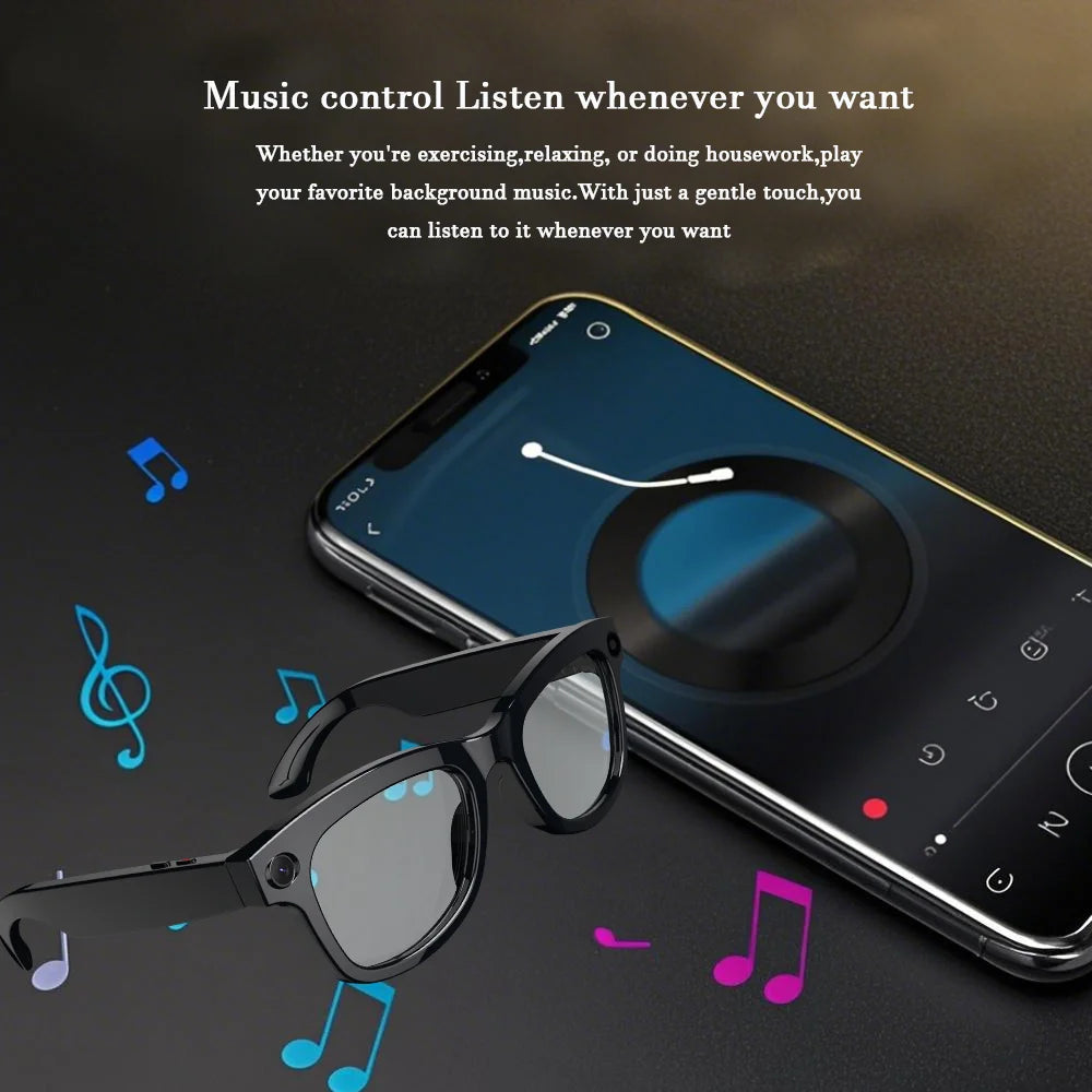 SENBONO M01pro Smart Translation Glasses 8MP Video Image Stabilization Real-time Translation 4K Smart Glasses with Camera