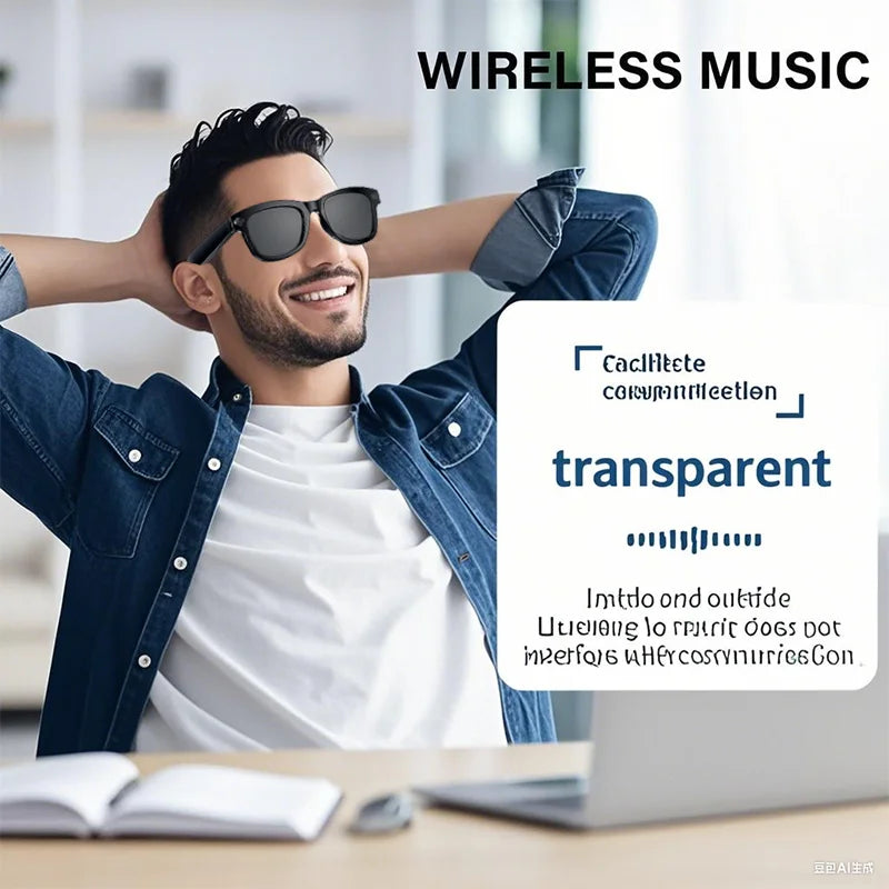 SENBONO M01pro Smart Translation Glasses 8MP Video Image Stabilization Real-time Translation 4K Smart Glasses with Camera